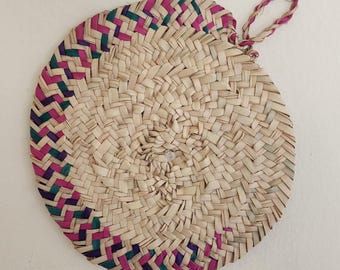 Dekorativ liten Sefed – etiopisk/eritreansk traditionell ሰፌድ (set om 3, liten 20 cm)