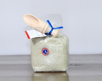 Celtic Sea Salt - Fine Guerande Salt 1.1 lb and Shovel | Handcrafted Gourmet Salt from France
