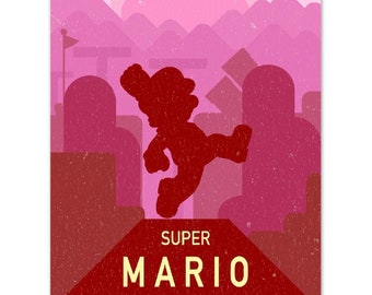 Super Mario Bros. 3 (NES Cover) 30x40 cm Framed Print