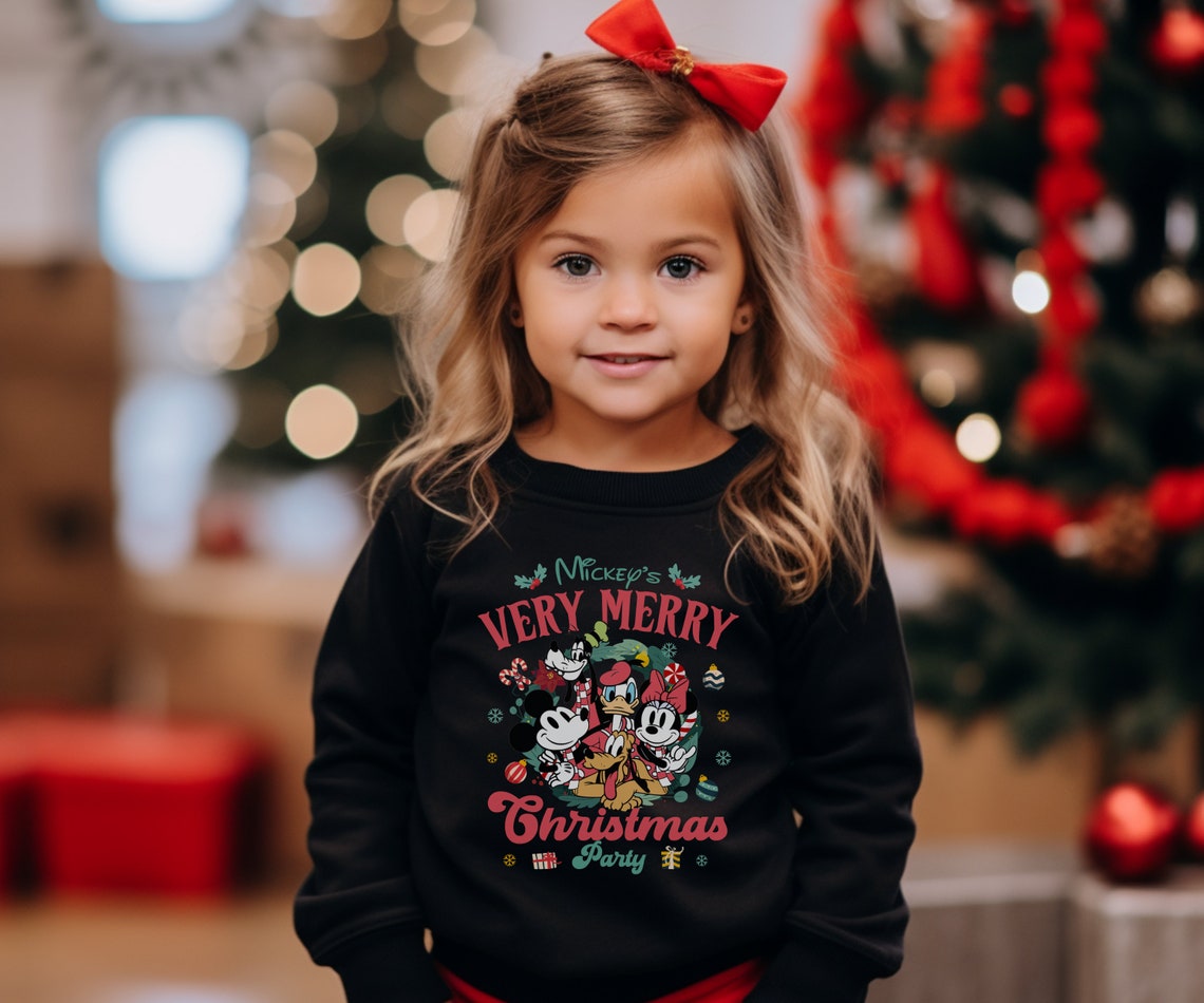 Mickey's Very Merry Christmas Party Sweatshirt Mouse and Etsy