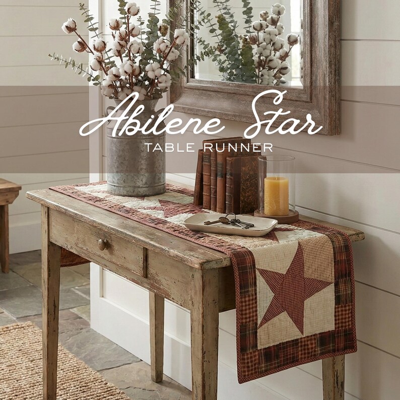 Country Kitchen potholder Patchwork Design rustic Star Quilted Heat Pad Protection Farmhouse Cooking Cotton Potholder Set Housewarming Gift Table Runner