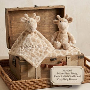 Noah Ark Blanket Baptism Baby Gift from godparents Christian faith Lovey Security Plush Animal Christening Keepsake Godchild Present Catholi