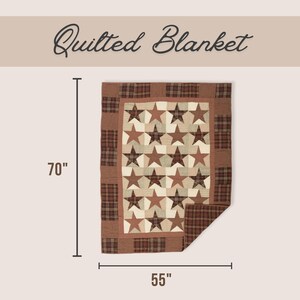 Country Kitchen potholder Patchwork Design rustic Star Quilted Heat Pad Protection Farmhouse Cooking Cotton Potholder Set Housewarming Gift image 17