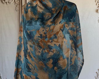 Luxury Hand-Dyed Silk Hijabs - Wearable Art Collection