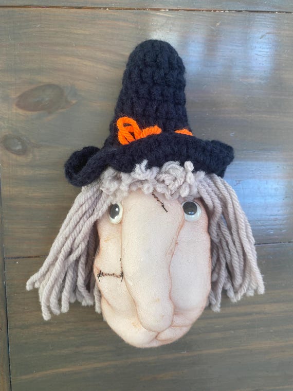 Vintage Pantyhose Halloween Witch Magnet Etsy