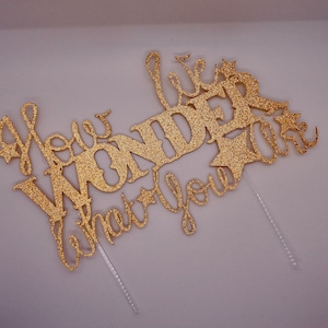 Personalized Glitter Cake Topper: Baby Shower & Birthday Decor