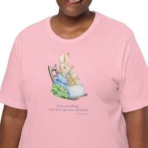 Chemise femme Beatrix Potter, chemise Peter Rabbit, chemise Beatrix Potter, chemise de Pâques maman, chemise de Pâques grand-mère