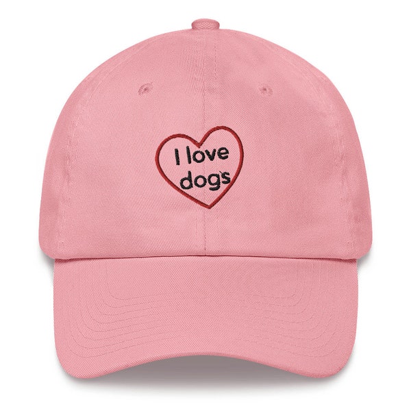 I Love Dogs Hat Etsy