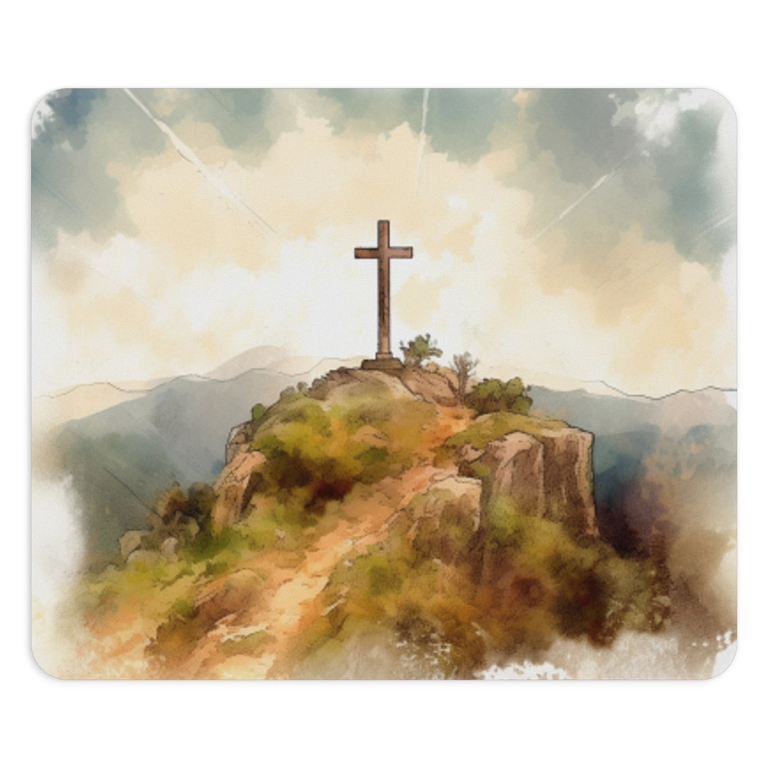 Love Mousepad, Watercolor, Mousepad, Mouse Pad, Church, Desk, Religious ...