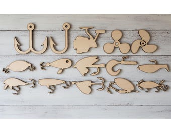 Fishing Lures & Reels SVG Cut Files | Laser CNC Designs (Digital Download)