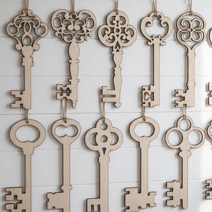 Archivos SVG de corte de llaves maestras/juego maestro, llaves de casa (descarga digital)