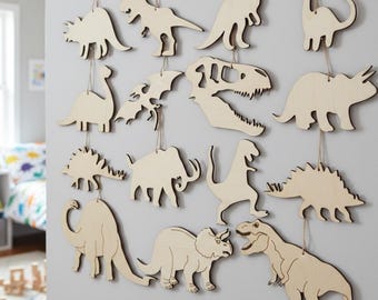 Dinosaur SVG Cut Files | 15 Dino Designs (Digital Download)