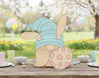 Easter Gnome SVG | Egg Design, Laser Cut File (Digital Download)