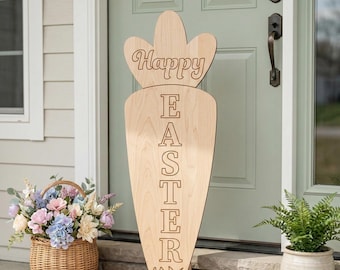 Easter Carrot Porch Leaner SVG File | Laser Cut Files (Digital Download)