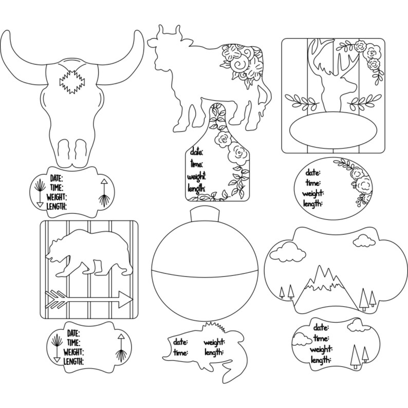 Hospital Door Signs SVG Baby Announcement Plaques File Laser SVG Files