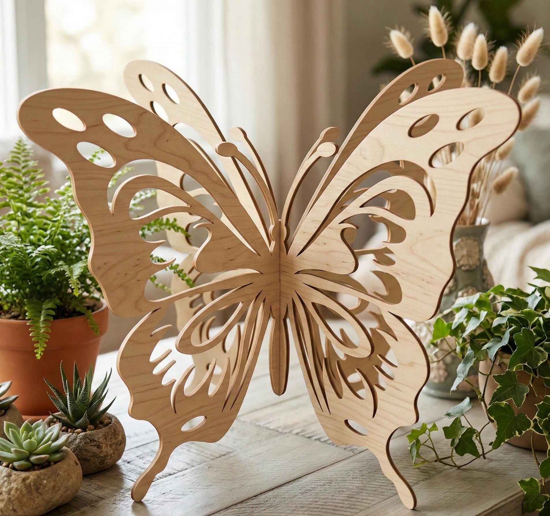 3D Butterfly SVG, Freestanding Laser Cut Insects (digital Download) - Etsy