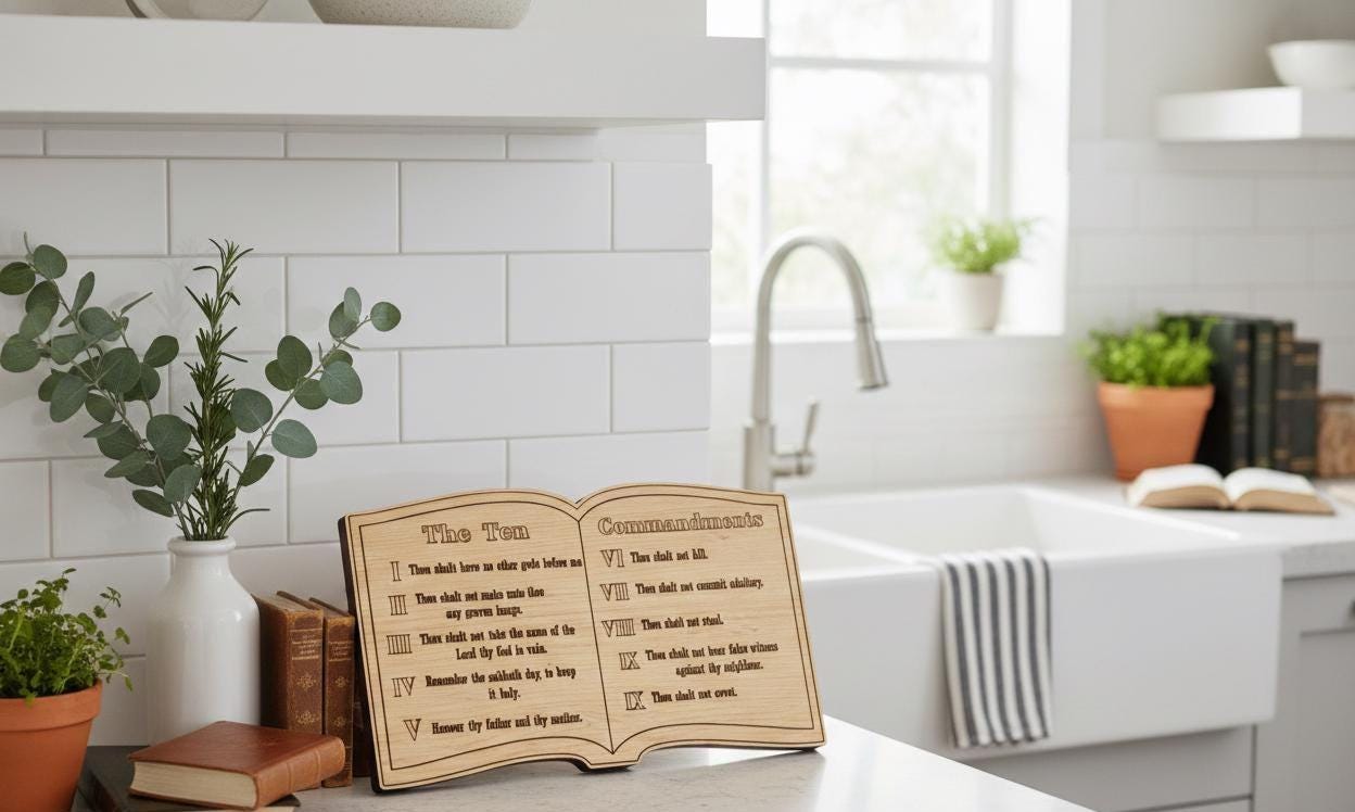 First Commandment Free Svg 10 Commandments SVG | Bible Verse Laser Cut File (digital Download) - Etsy