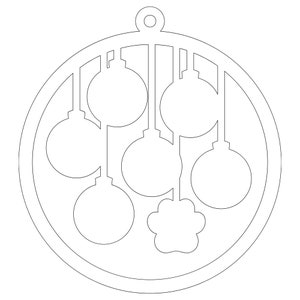 Personalized Round Family Ornament Outline SVG Files Cut - Etsy