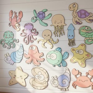 Sea Creatures SVG | 18 Ocean Animals Cut Files (Digital Download)