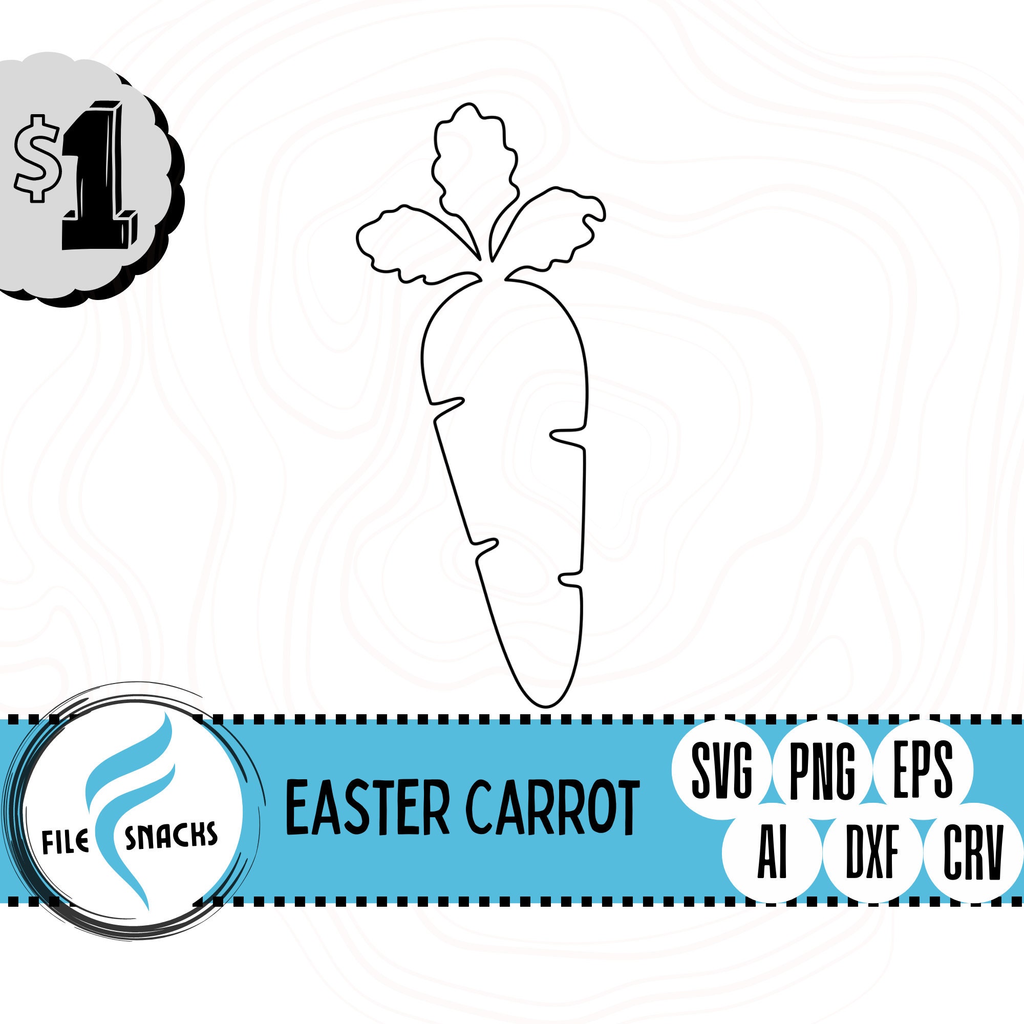 Easter Carrot SVG Cute Carrot Svg Files Laser SVG Files Omtech Cutting