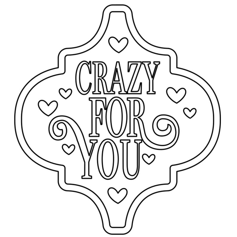 Valentine Sign Set SVG Crazy for You Svg File Snacks Laser SVG File Omtech Cutting Files Mira