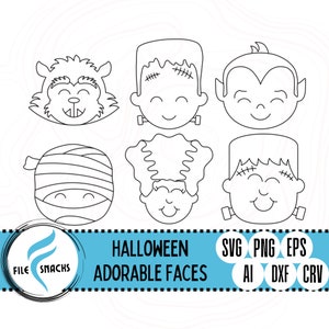 Cute Monsters SVG | Monster Cut Files | Vampire Cut File | Laser SVG Files | OmTech Cutting Files | Mira Cuttable File | Glowforge SVG Files