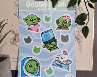 Goblin sticker sheet - 80und - Bound- Twitch - emotes