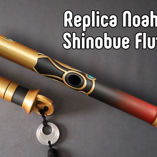 3D gedruckt: Replik Shinobue Flöte, Noahs Version