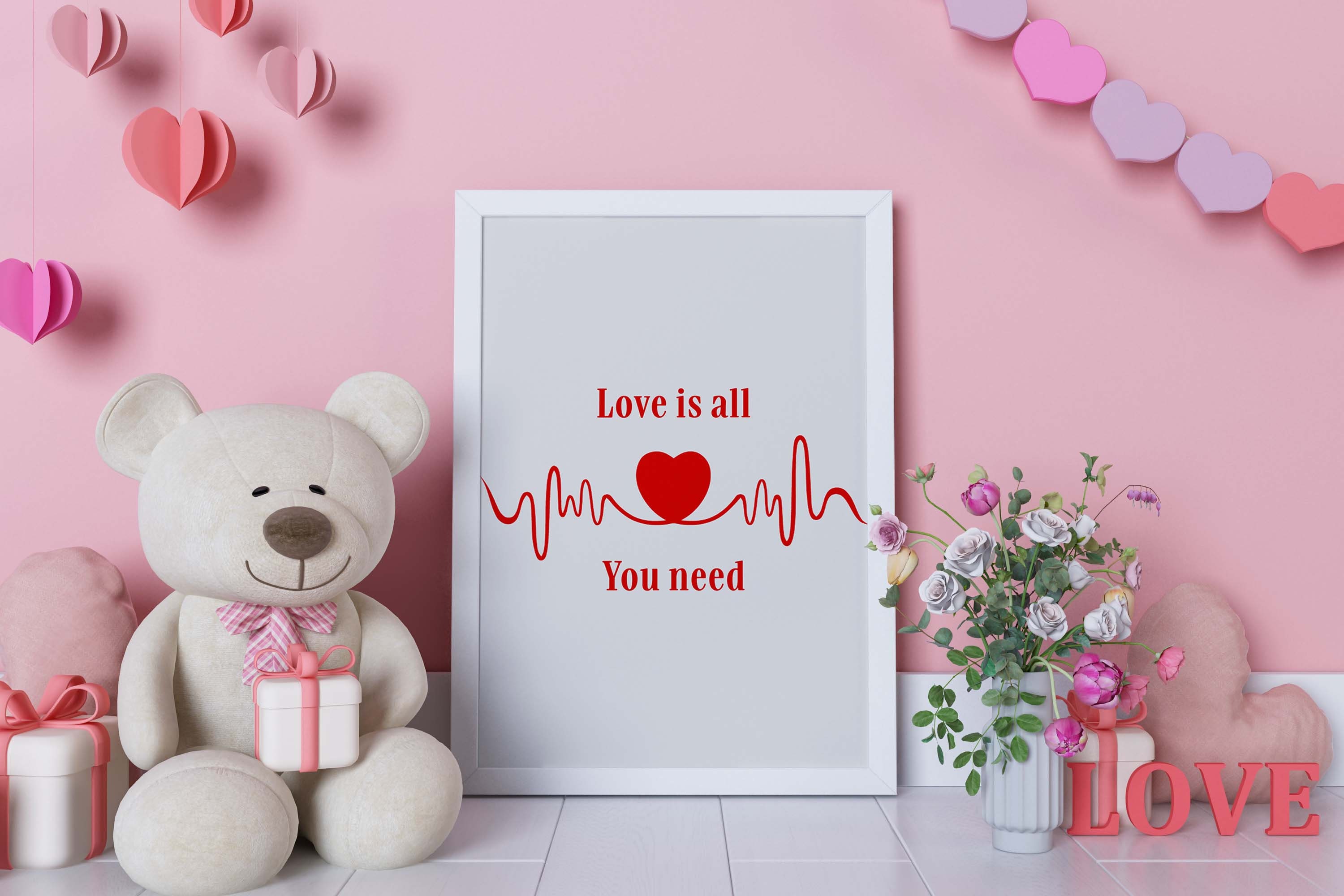Love is All You Need Valentines Day Decor Printable, Valentines Day  Printable, Valentines Gallery Wall, Romantic Wall Art, Love Wall Art 