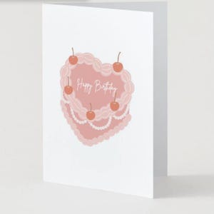 Coquette Cake Birthday Card