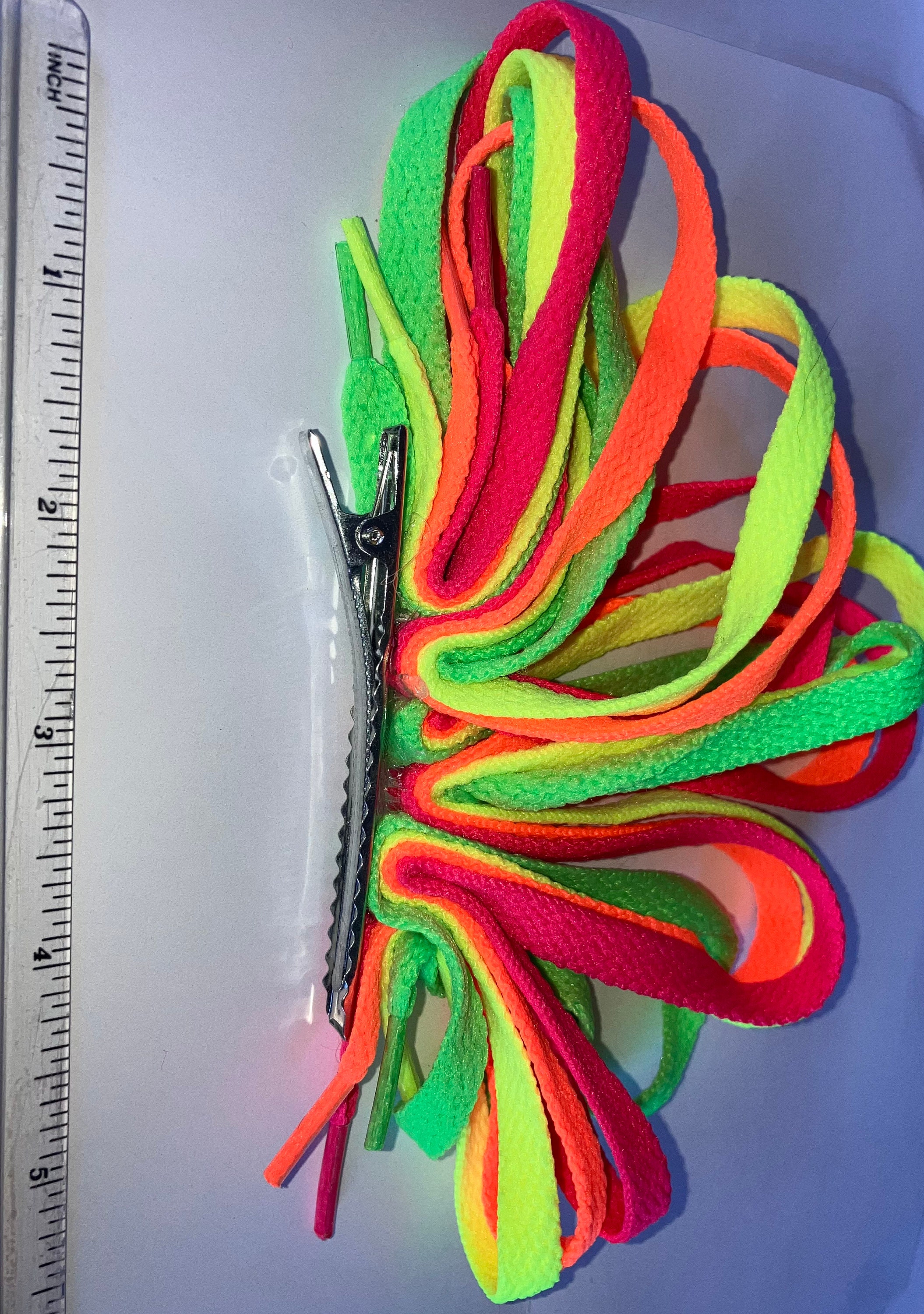 80s 90s Inspired Neon Shoelace Bow - Etsy 80s 90s Inspired Neon Shoelace Bow - Etsy