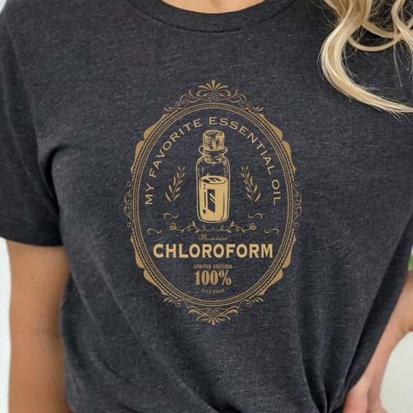 My Favorite Essential Oil is Chloroform Shirt,Womens Funny Shirts,Gift For Her,Sarcastic Tee,Women Retro Vintage Shirt ,Meaning Gift Shirt