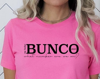 Bunco Game Night Shirt, Lucky Dice Cotton Tee