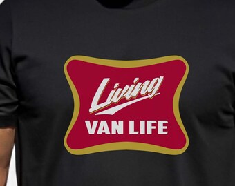 Living Vanlife T-Shirt, USA Printed Cotton Tee