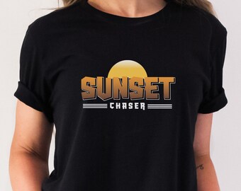 Sunset Chaser Graphic Tee, Wavy Summer Shirt