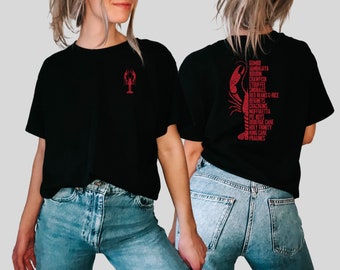 Cajun Food T-Shirt, Louisiana Crawfish Design, Acadiana Gifts