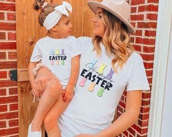 Matching Family Easter T-Shirt Set, Mom and Daughter Outfit