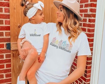 Raising Wildflowers Tee, Mommy and Me Matching Shirts