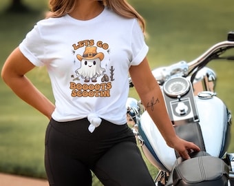 Boot Scootin' Spooky Ghost Western Halloween Shirt