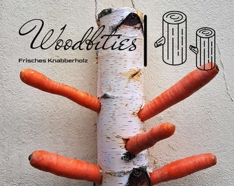 WoodBitie "Big Spender" - frisches Knabberholz für Pferde, Esel, Schafe, Ziegen und Alapakas