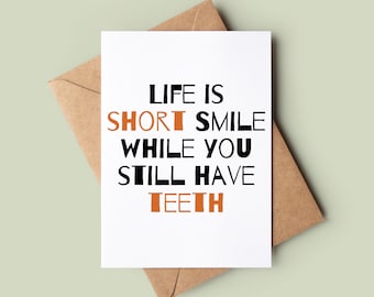 Funny Birthday Card - Joke Greeting Card - Rude Bday Card - Birthday Card For Friend - Funny Birthday Card For Him Her