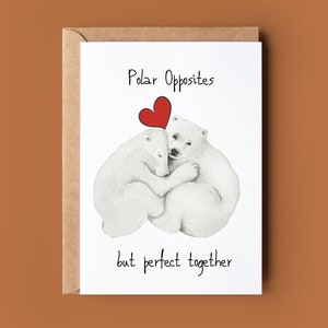 Carte de joyeux anniversaire ours polaire - carte personnalisée - carte de félicitations - carte de joyeux anniversaire ours polaire mignon - carte pour amoureux des animaux