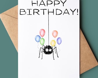 FKGKDF Biglietto di auguri con stampa con disegno di strega