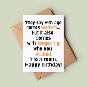Carte de joyeux anniversaire drôle - carte d'anniversaire humoristique - carte de voeux de vieillesse - carte d'anniversaire pour lui - carte d'anniversaire blague - carte d'anniversaire grossier