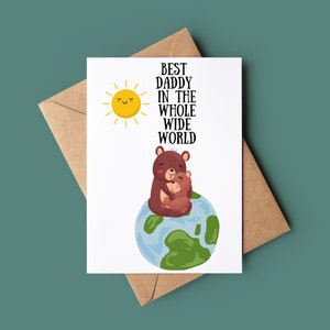 Tarjeta de cumpleaños feliz para papá - Tarjeta de cumpleaños para papás - Tarjeta de felicitación para papá - Tarjeta de cumpleaños personalizada - Mejor tarjeta de felicitación para papá - Tarjeta del Día del Padre