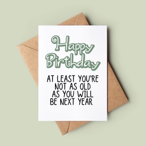 Joke Happy Birthday Card - Personalised Card - Funny Birthday Card - Rude Greetings Card - Customised Birthday Card - Card For Him & Her