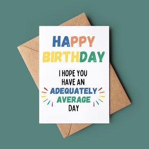 Fun Happy Birthday Card - Rude Greetings Card - Funny Birthday Card - Greetings Card - Customised Birthday Card - Rude Birthday Card