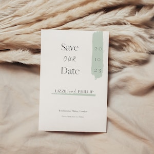 Save the Date Personalised Save the Date Modern Save the Date Simple Save the Date Save the Date invitation, Lizzie & Phillip Set