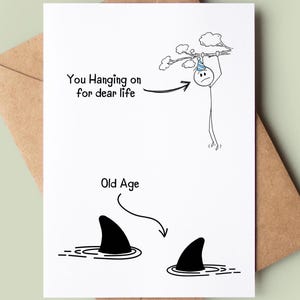 Carte de joyeux anniversaire drôle - carte de voeux d'anniversaire blague - carte d'anniversaire idiote - carte d'anniversaire grossier - carte vieillissante