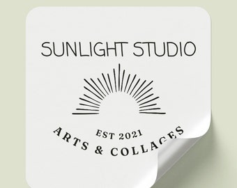 Matt Business Stickers - Square Stickers - Small Business Label - Packaging Sticker - Postage Sticker - Logo Stickers - Custom Stickers